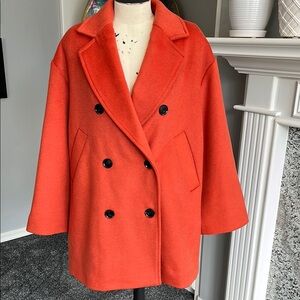 Women's Double-Breasted Wool-blend Coat